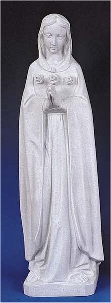 Catholic Saint Rose Mystica Faux Granite Statue